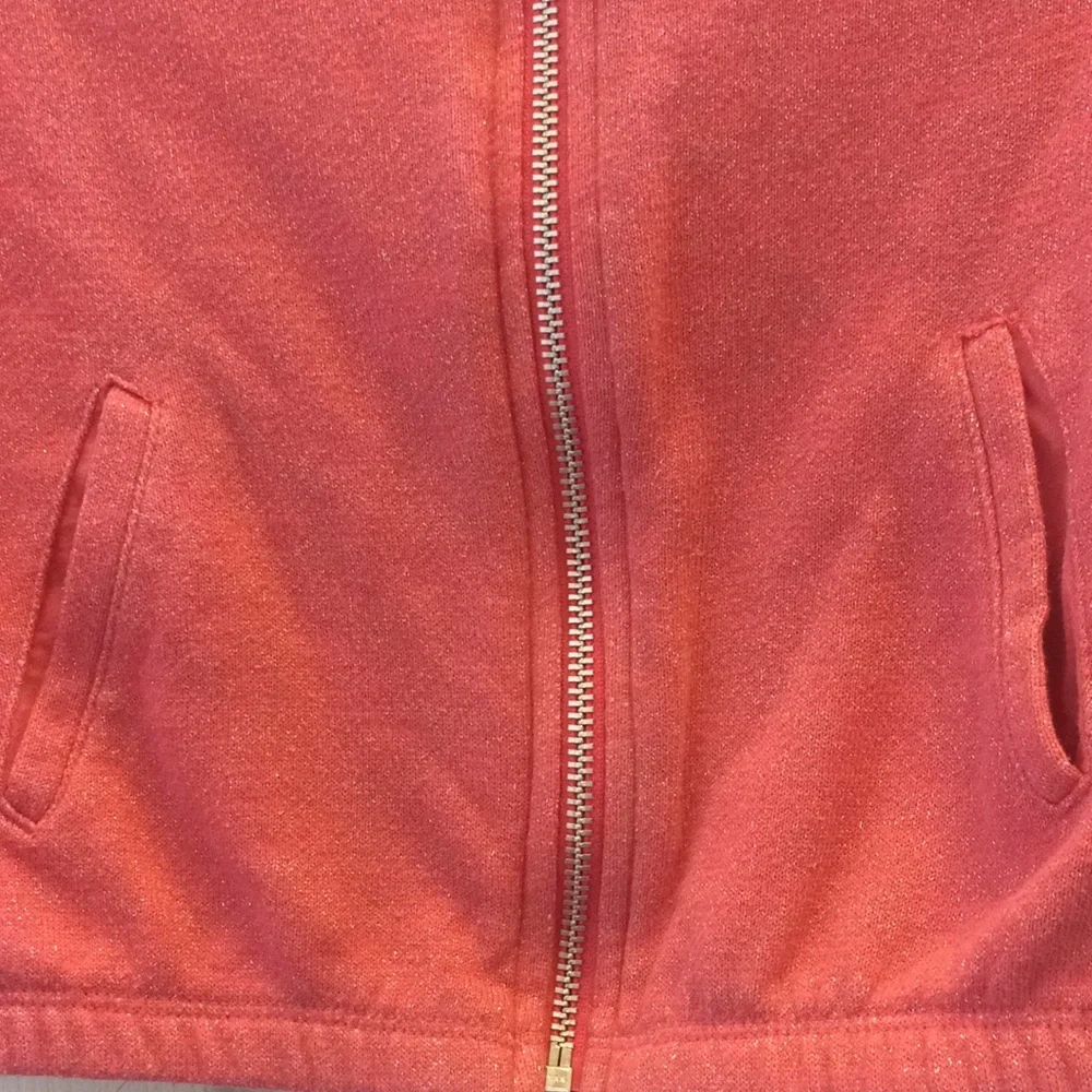 FINAL MARKDOWN Girls zip front French terry jacket medium